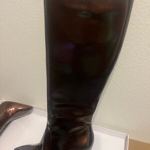 Jessica Simpson Glossy Dark Heeled Boots